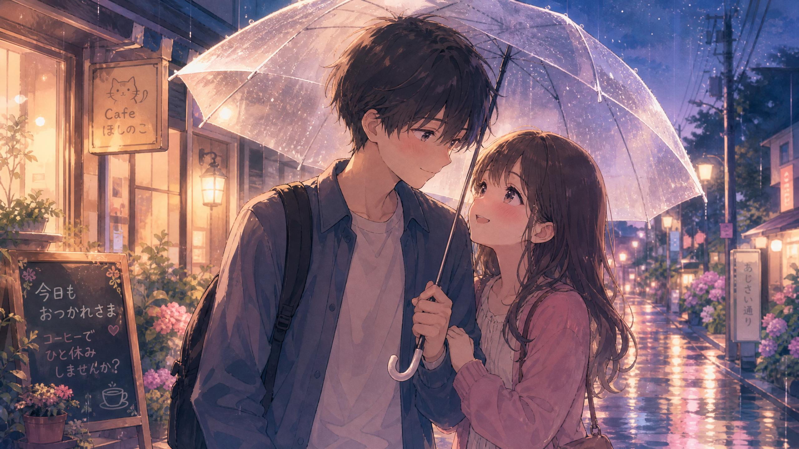 小蓝导航-雨中相遇恋爱教程动漫合集